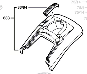Couvercle collecteur de coupe ROTAK 37 LI / ROTAK 43 LI ...